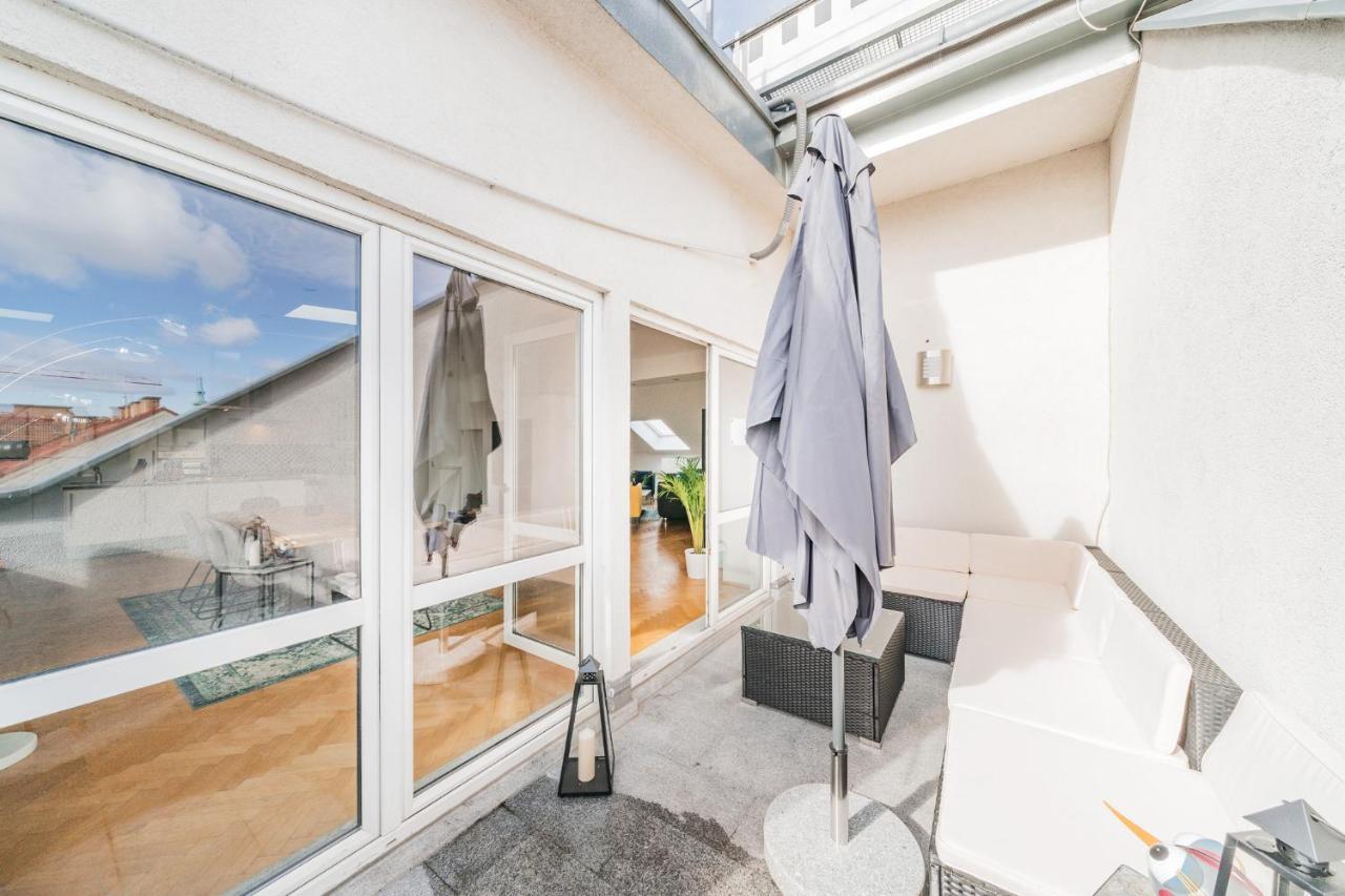 Penthouse Apartment - Sauna - Terrasse - Kamin - Ac Wina Bagian luar foto